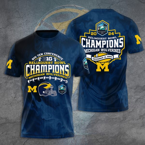 Michigan Wolverines Football 3D Apparel - TANTN 10298