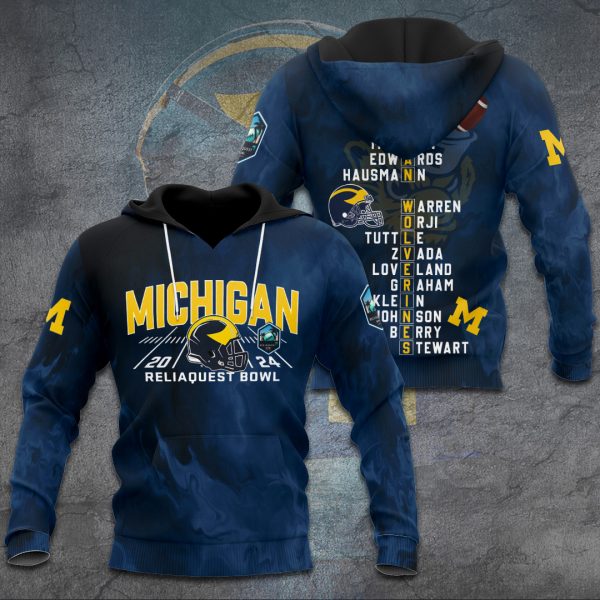 Michigan Wolverines Football 3D Apparel - TANTN 10300