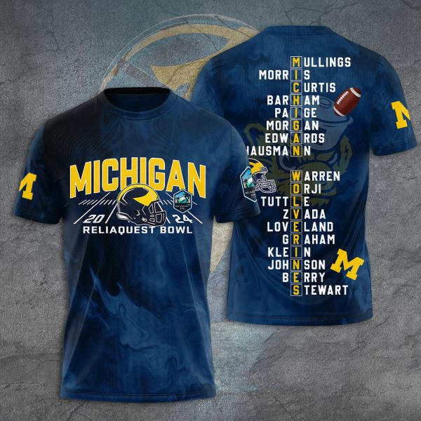 Michigan Wolverines Football 3D Apparel - TANTN 10300