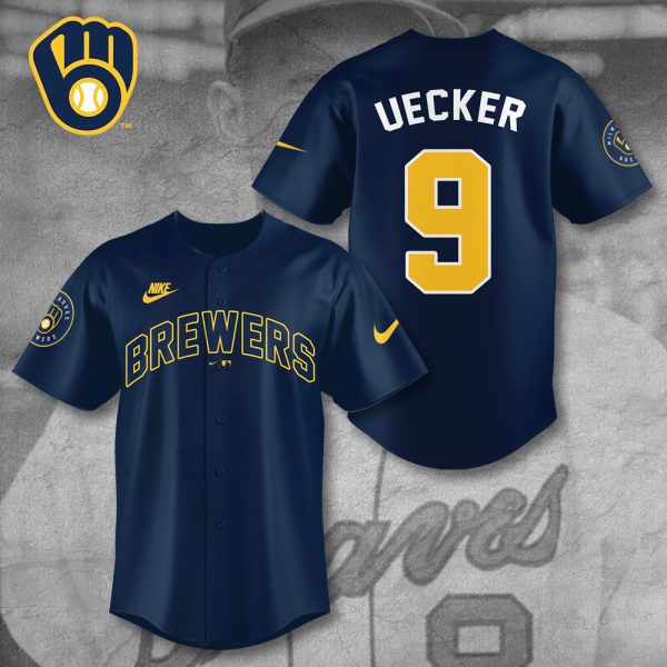 Milwaukee Brewers x Bob Uecker Baseball Jersey - TANTN 10561