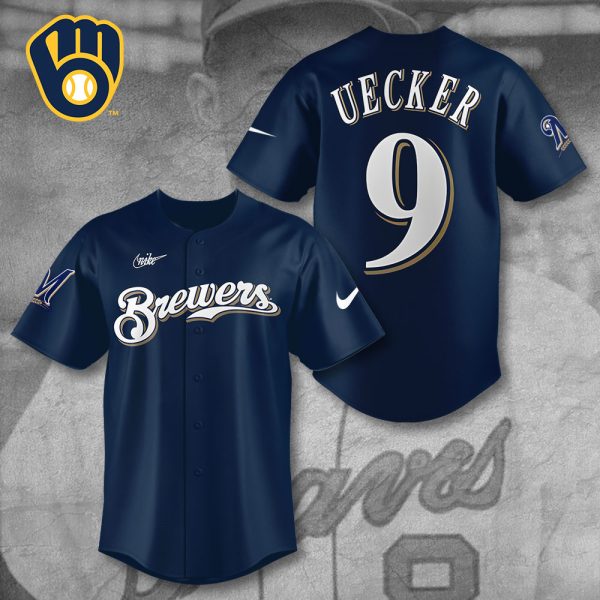 Milwaukee Brewers x Bob Uecker Baseball Jersey - TANTN 10562