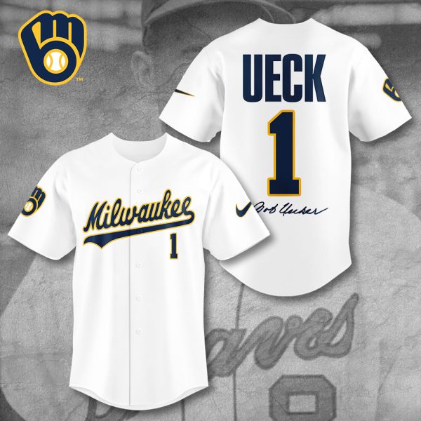 Milwaukee Brewers x Bob Uecker Baseball Jersey - TANTN 10565