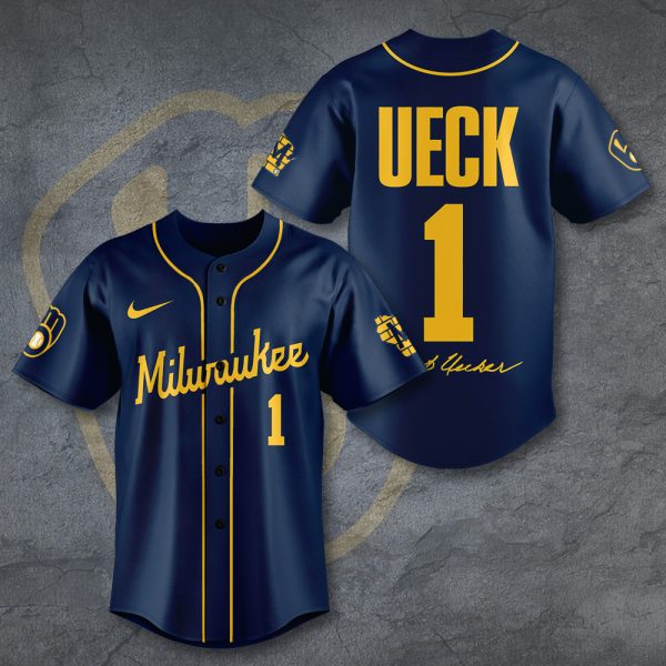 Milwaukee Brewers x Bob Uecker Baseball Jersey - TANTN 10564