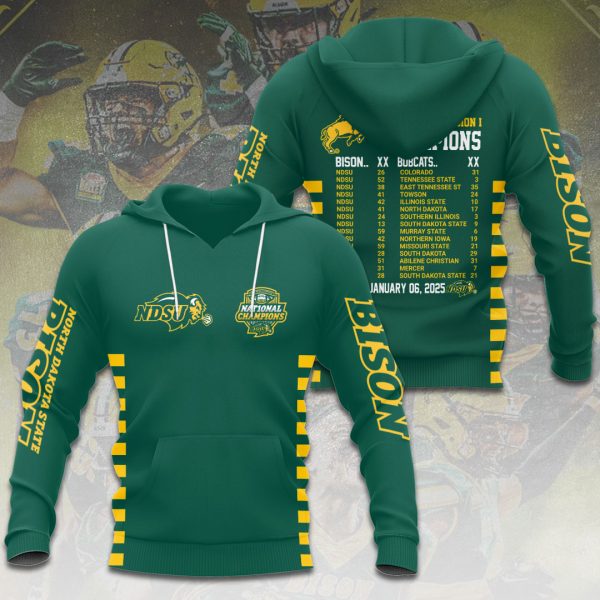 North Dakota State Bison Football 3D Apparel - HOATT 7975