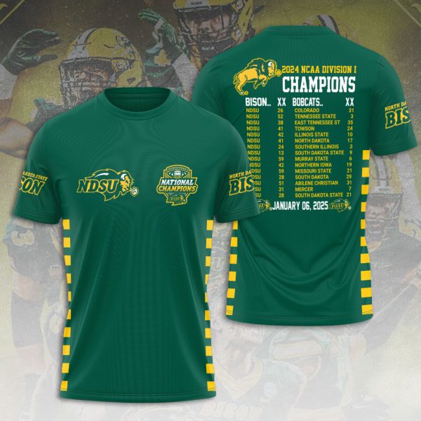 North Dakota State Bison Football 3D Apparel - HOATT 7975