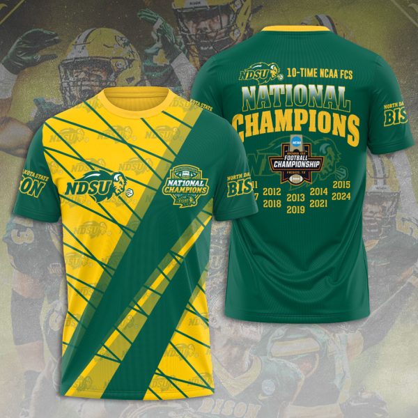 North Dakota State Bison Football 3D Apparel - HOATT 7976