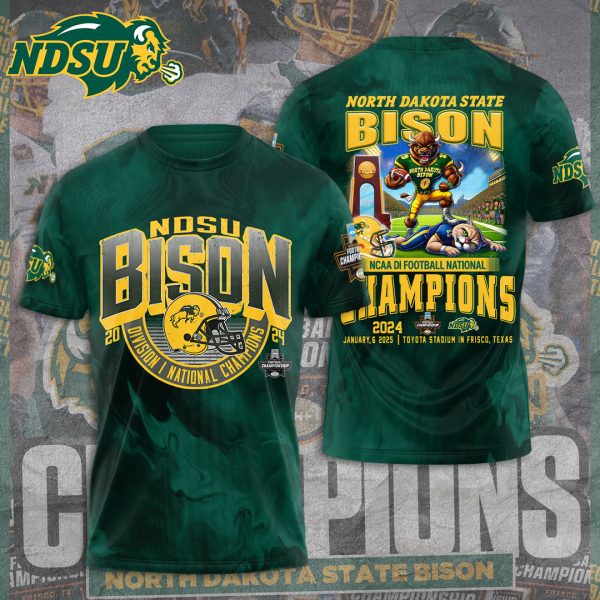 North Dakota State Bison Football 3D Apparel – TANTN 10384