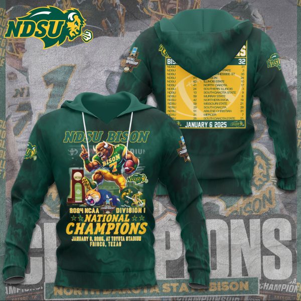 North Dakota State Bison Football 3D Apparel – TANTN 10407