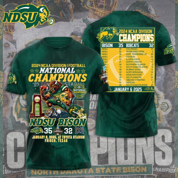 North Dakota State Bison Football 3D Apparel – TANTN 10408