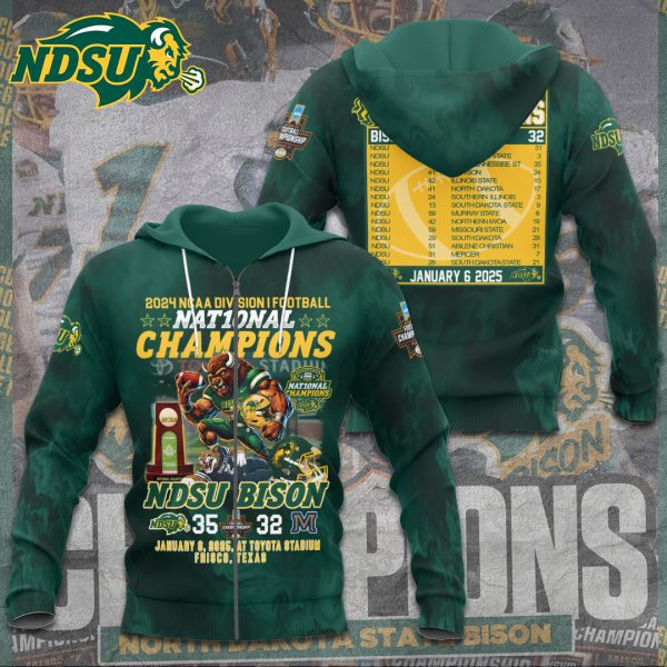 North Dakota State Bison Football 3D Apparel – TANTN 10408