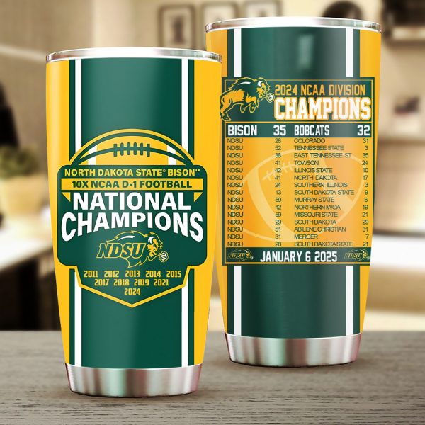 North Dakota State Bison Football Tumbler Cup - TANTN 10382