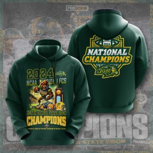 North Dakota State Bison Football 3D Apparel - TANTN 10389