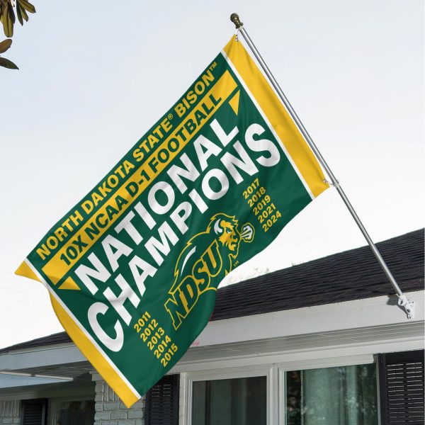 North Dakota State Bison Football 3D House Flag - TANTN 10378