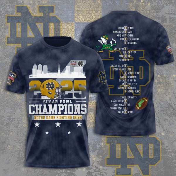 Notre Dame Fighting Irish Football 3D Apparel - MAITM 9467