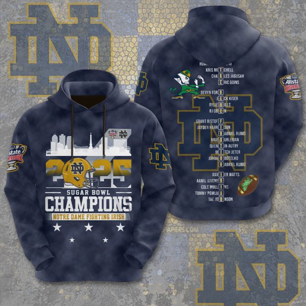 Notre Dame Fighting Irish Football 3D Apparel - MAITM 9467