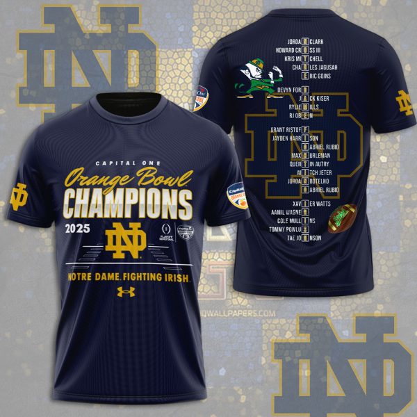 Notre Dame Fighting Irish Football 3D Apparel - MAITM 9558