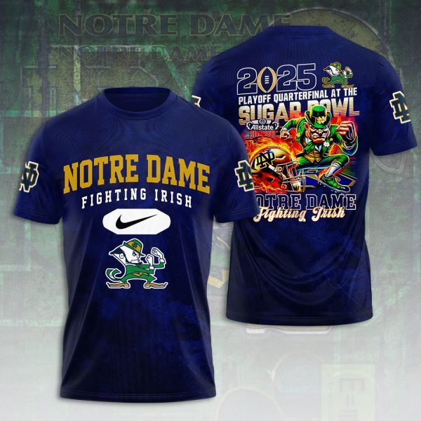 Notre Dame Fighting Irish Football 3D Apparel - VANDH 4118