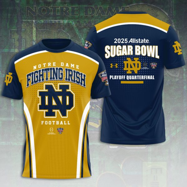 Notre Dame Fighting Irish Football 3D Apparel - VANDH 4122