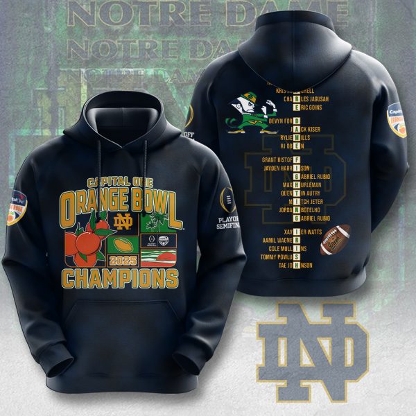 Notre Dame Fighting Irish Football 3D Apparel - MAITM 9556