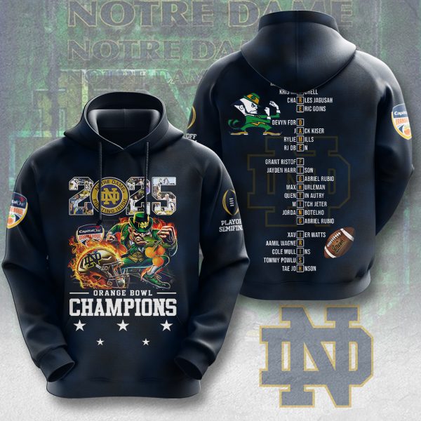 Notre Dame Fighting Irish Football 3D Apparel - MAITM 9560