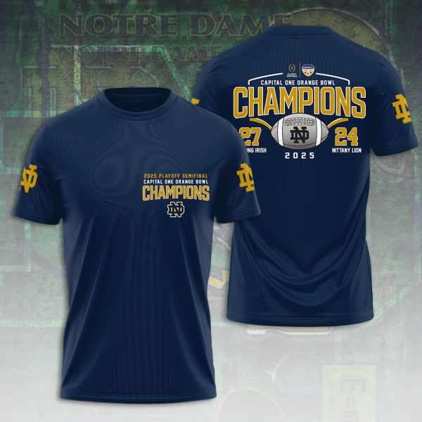 Notre Dame Fighting Irish Football 3D Apparel - HOATT 7960