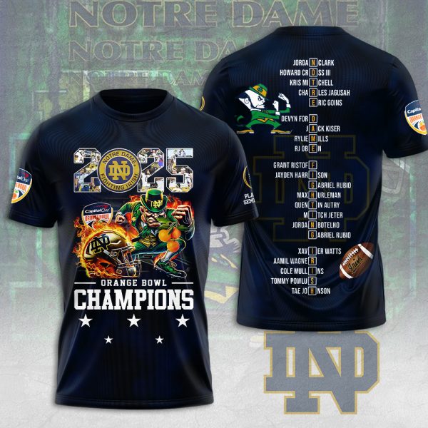 Notre Dame Fighting Irish Football 3D Apparel - MAITM 9560