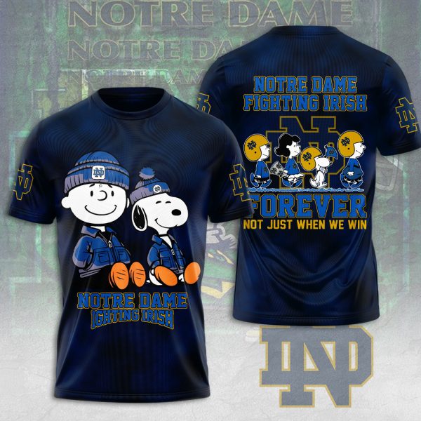 Peanuts x Notre Dame Fighting Irish Football 3D Apparel - MAITM 9604