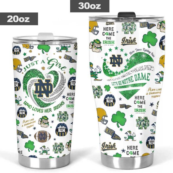 Notre Dame Fighting Irish Football Tumbler Cup - MAITM 9599