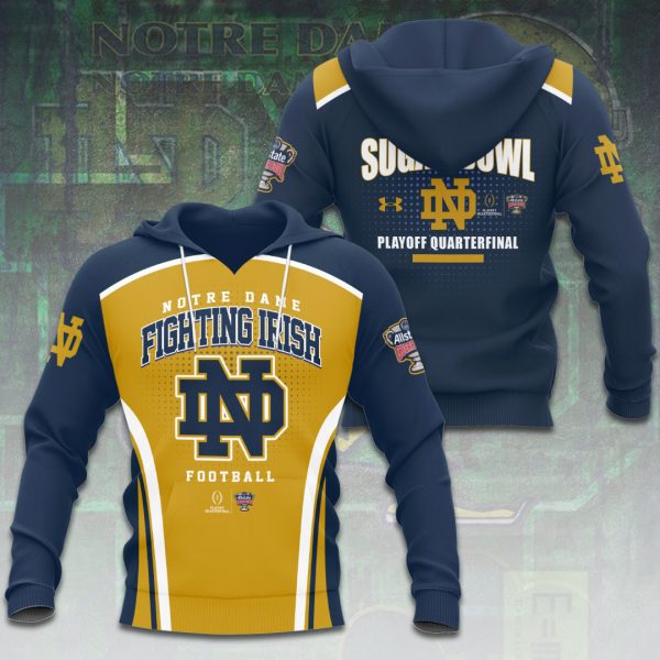 Notre Dame Fighting Irish Football 3D Apparel - VANDH 4122