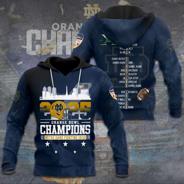 Notre Dame Fighting Irish Football 3D Apparel - TANTN 10438