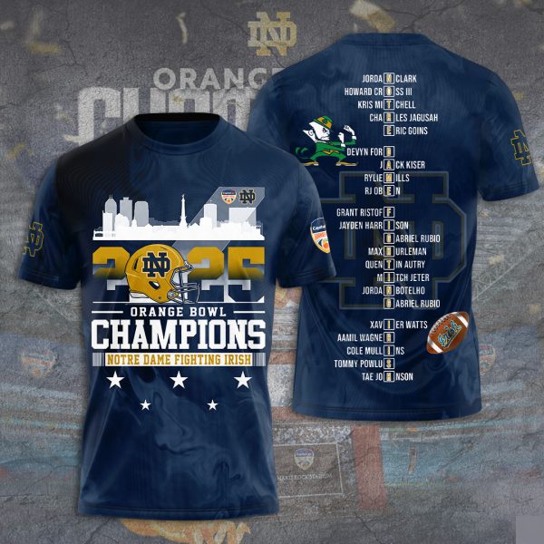 Notre Dame Fighting Irish Football 3D Apparel - TANTN 10438