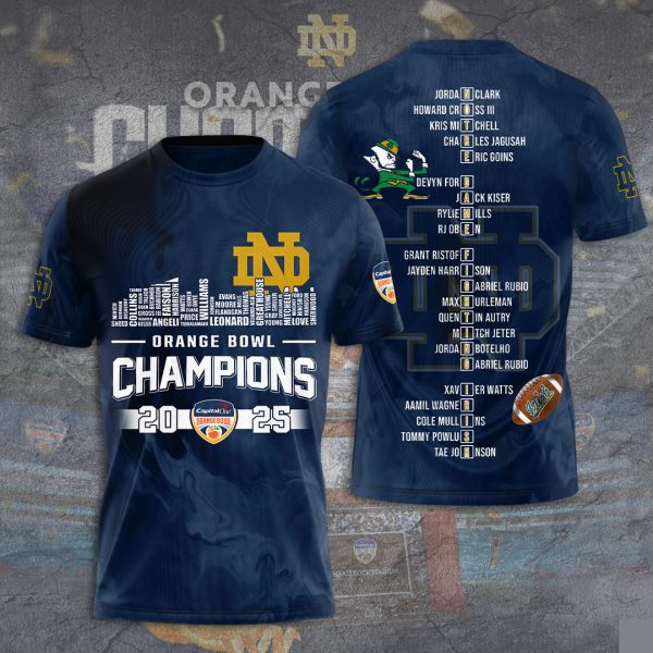 Notre Dame Fighting Irish Football 3D Apparel - TANTN 10440