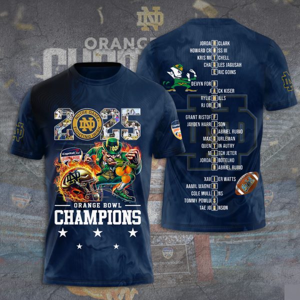 Notre Dame Fighting Irish Football 3D Apparel - TANTN 10442