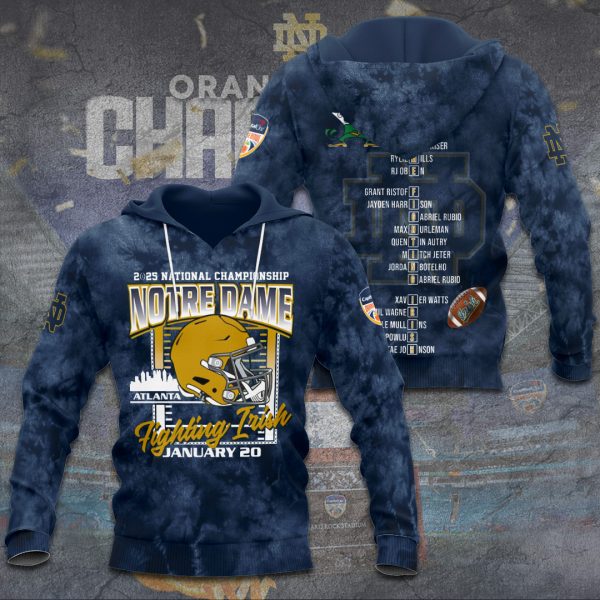 Notre Dame Fighting Irish Football 3D Apparel - TANTN 10449