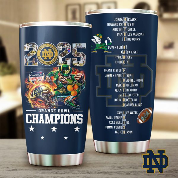 Notre Dame Fighting Irish Football Tumbler Cup - TANTN 10443