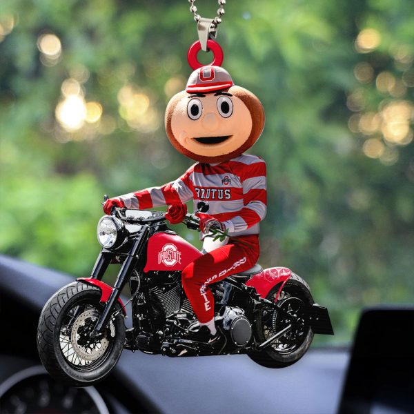 Ohio State Buckeyes Football Custom Shape 2-sided Acrylic Car Ornament - HOATT 7801