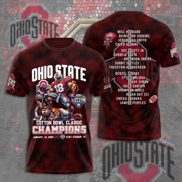 Ohio State Buckeyes Football 3D Apparel - MAITM 9595