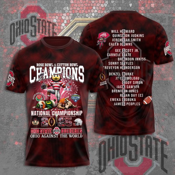 Ohio State Buckeyes Football 3D Apparel - MAITM 9633