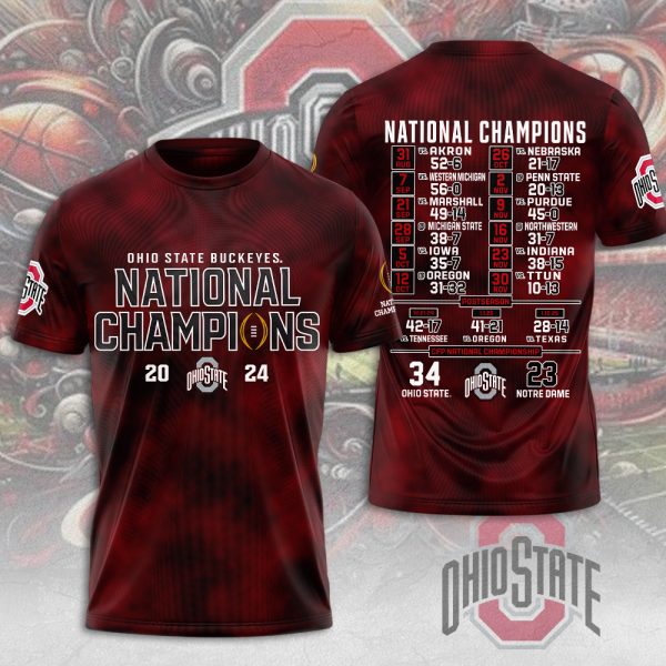 Ohio State Buckeyes Football 3D Apparel - MAITM 9671