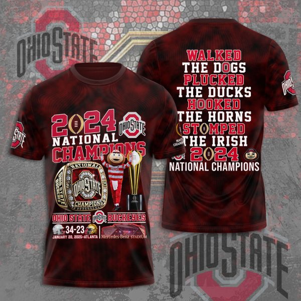 Ohio State Buckeyes Football 3D Apparel - MAITM 9732