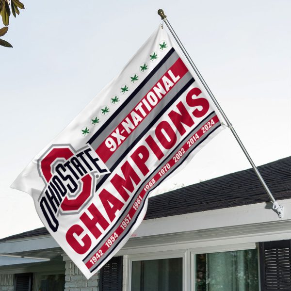 Ohio State Buckeyes Football 3D House Flag - MAITM 9688