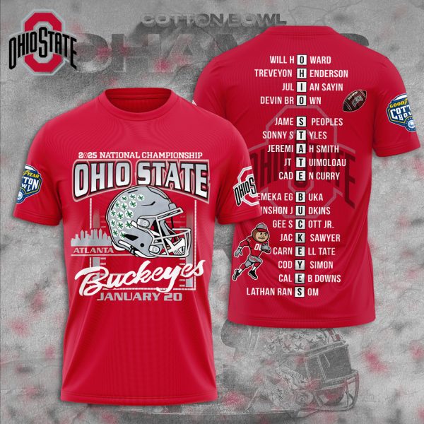 Ohio State Buckeyes Football 3D Apparel - TANTN 10462