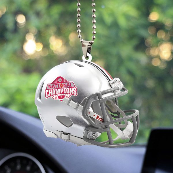 Ohio State Buckeyes Football Custom Shape 2-sided Acrylic Car Ornament - TANTN 10612