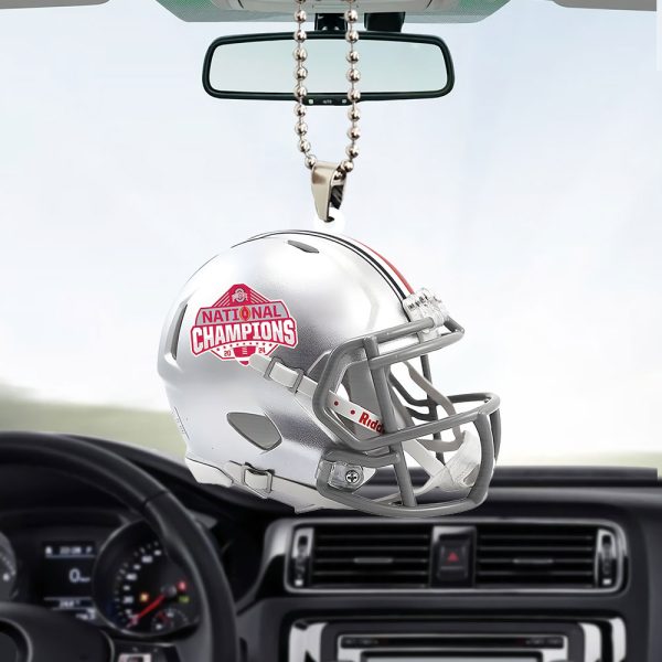 Ohio State Buckeyes Football Custom Shape 2-sided Acrylic Car Ornament - TANTN 10612