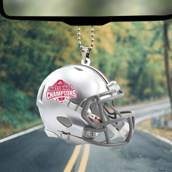 Ohio State Buckeyes Football Custom Shape 2-sided Acrylic Car Ornament - TANTN 10612