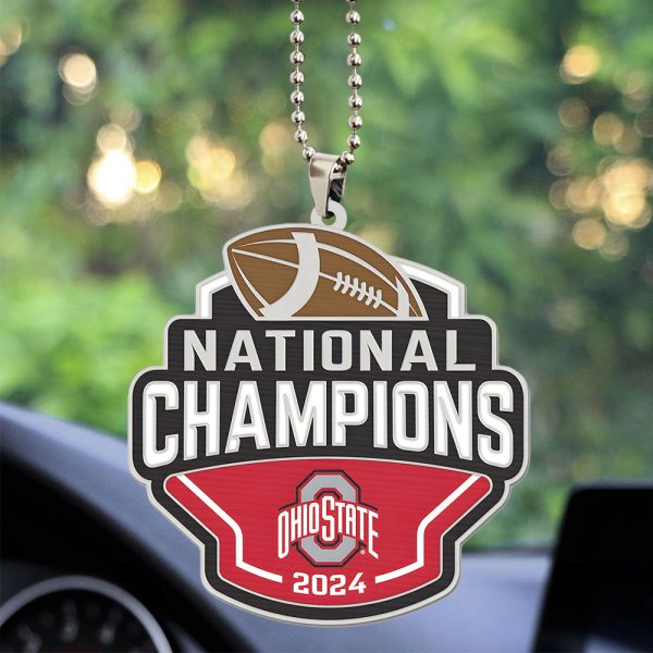 Ohio State Buckeyes Football Custom Shape 2-sided Acrylic Car Ornament - TANTN 10613