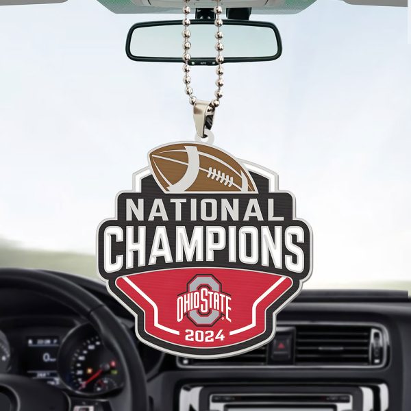 Ohio State Buckeyes Football Custom Shape 2-sided Acrylic Car Ornament - TANTN 10613