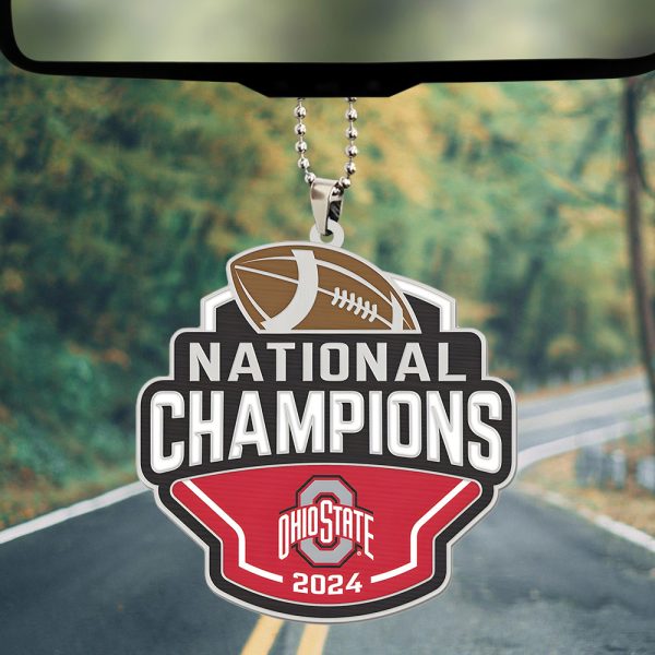 Ohio State Buckeyes Football Custom Shape 2-sided Acrylic Car Ornament - TANTN 10613