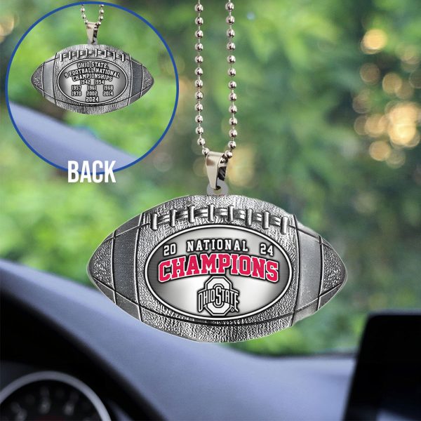 Ohio State Buckeyes Football Custom Shape 2-sided Acrylic Car Ornament - TANTN 10667