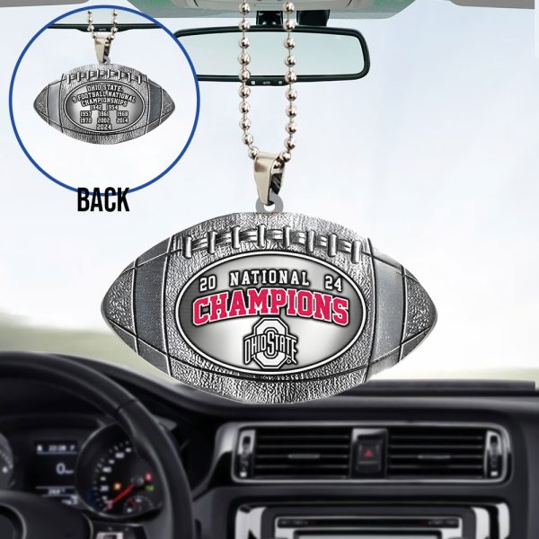 Ohio State Buckeyes Football Custom Shape 2-sided Acrylic Car Ornament - TANTN 10667